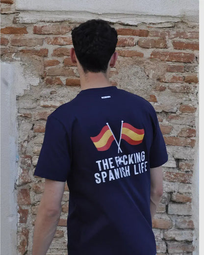 CAMISETA BANDERA ESPAÑA AZUL MARINO