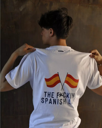 CAMISETA BANDERA ESPAÑA BLANCA