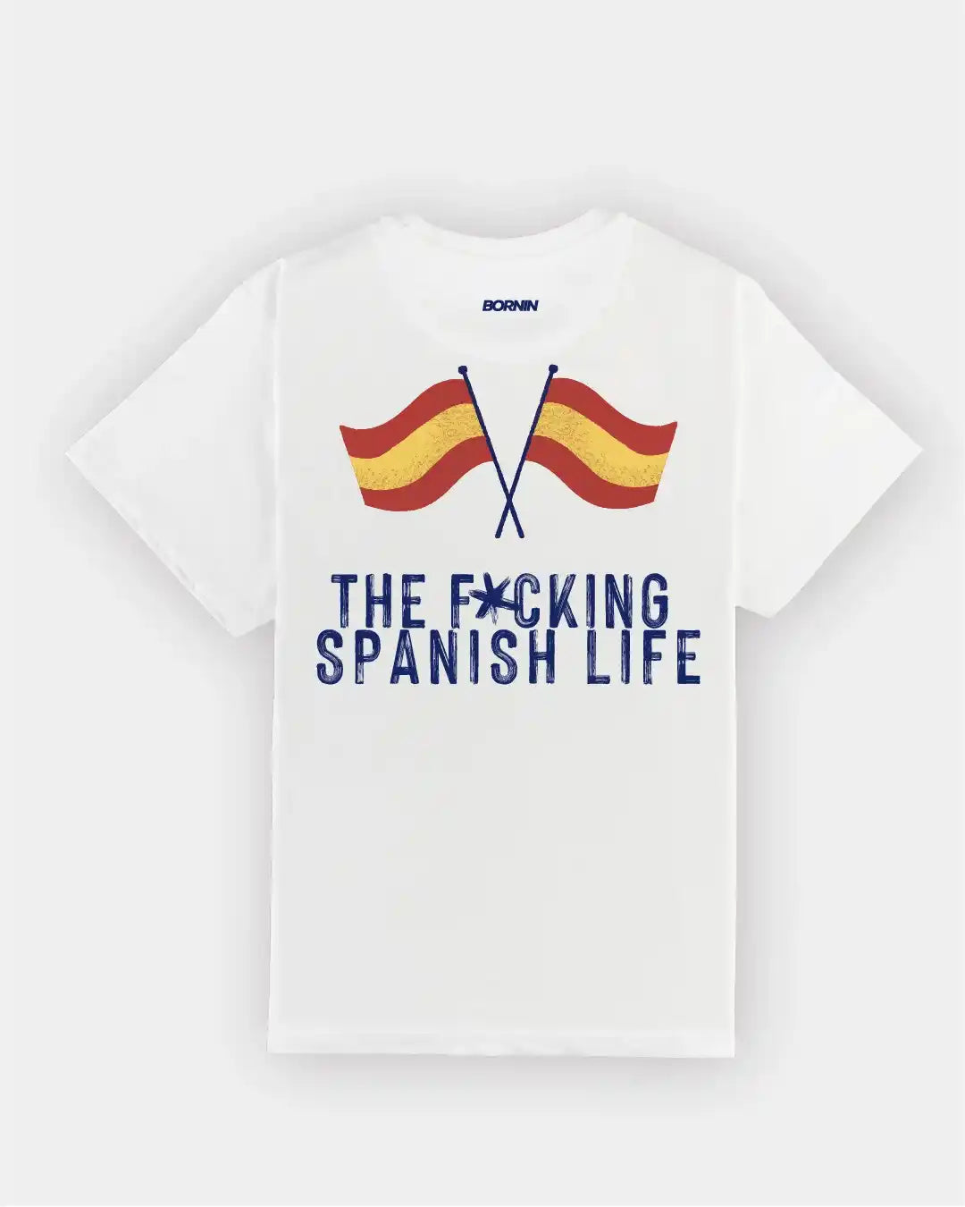 CAMISETA BANDERA ESPAÑA BLANCA